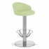 Cello Brushed Steel Stool Green