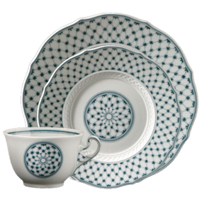 Museo Rete Blue Tableware Plates and Dishes Plate 22cm