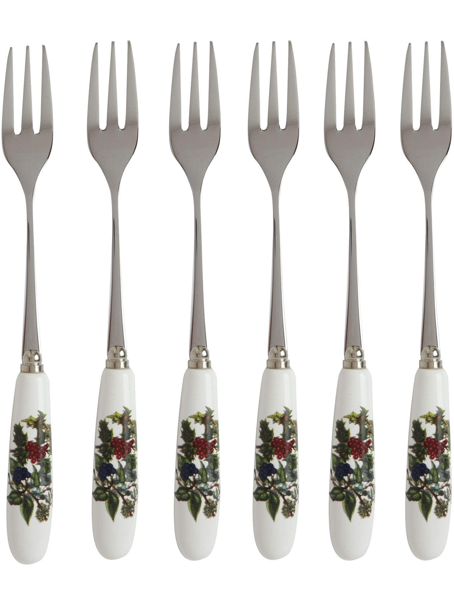 Portmeirion Holly and ivy pastry forks