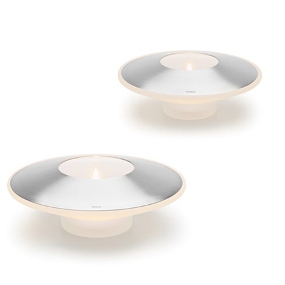 Aura Tealight Holder with Glowing Base H: 5cm Ø: 14cm