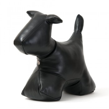 Wish. Original - Leather Dog Doorstop - Black