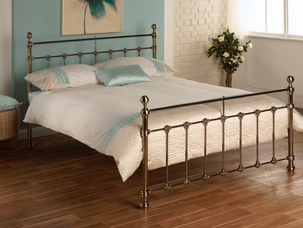 Limelight Tarvos Double Light Brass Metal Bed Frame