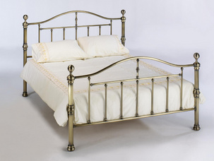 Birlea Victoria King Size Antique Brass Metal Bed Frame