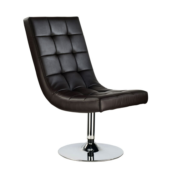 Contemporary Black Relaxation Lounge Chair, 10502