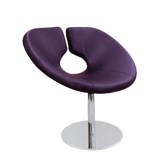 Emily Rovolving Purple Chair, 10704