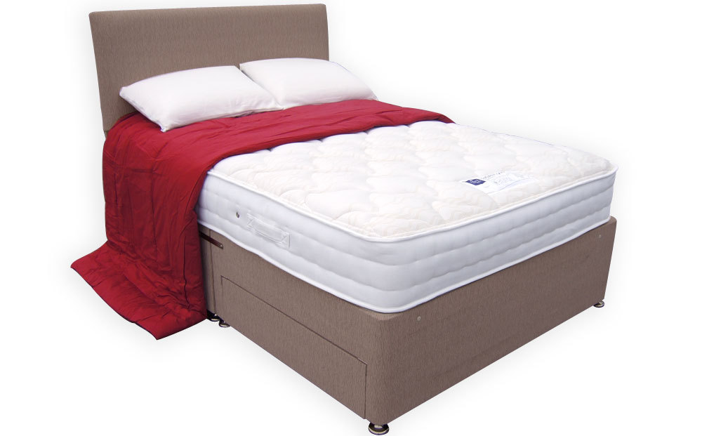 Rest Assured Crystal Mattress with Autograph Divan Base, King Size, 4 Drawers, No Headboard Required