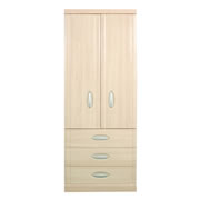 Strata 2 Door plus 3 Drawer Combination Wardrobe