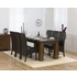 Palermo Dark Oak 180cm Dining Table & 6 Marcello Brown Dining Chairs