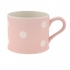 Susie Watson Designs - Pink Straight Mug with White Spots